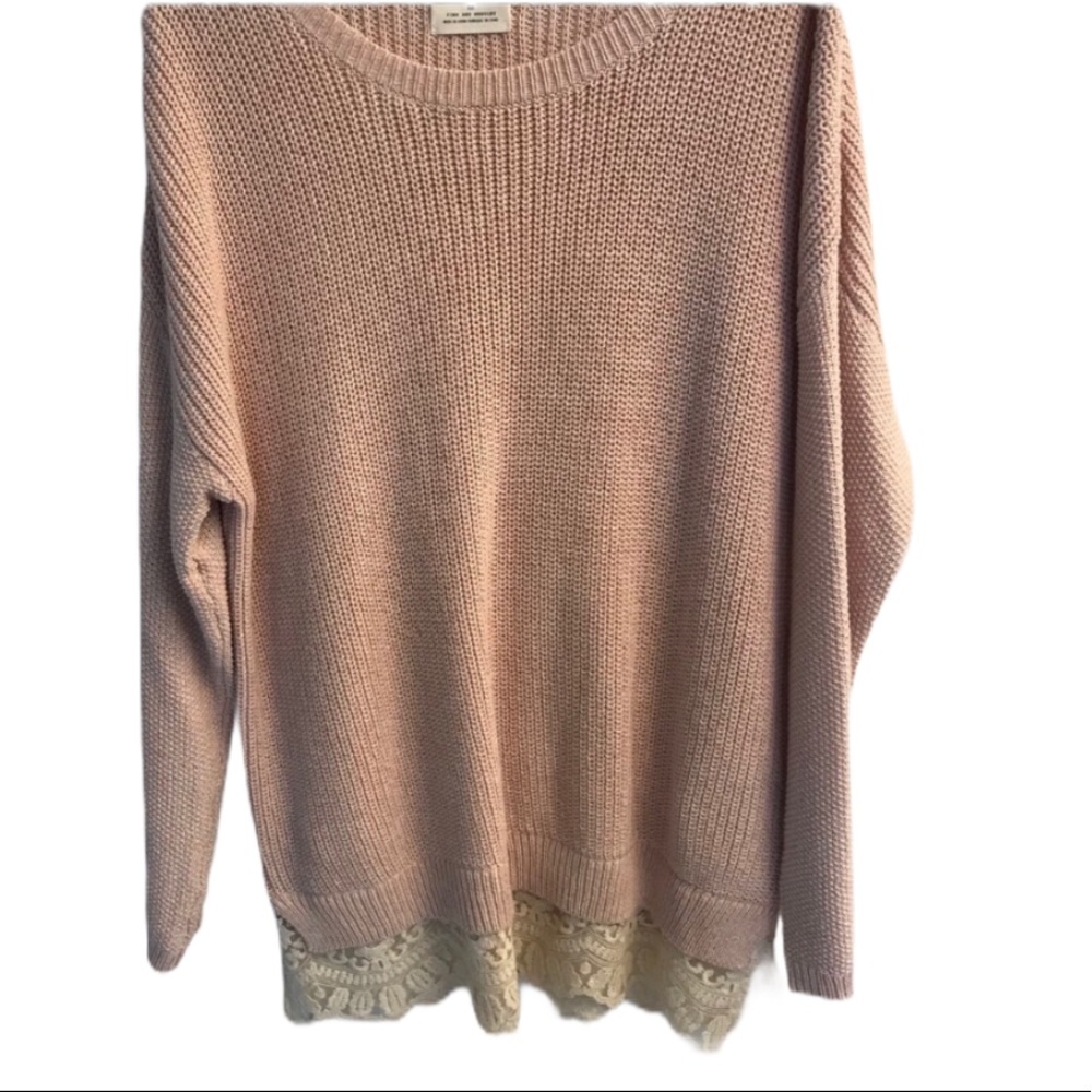 Pins and Needles Blush sweater size M